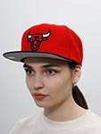 Бейсболка MITCHELL NESS арт. HHSS3264-CBUYYPPPRDBK Chicago Bulls NBA (красный / черный)